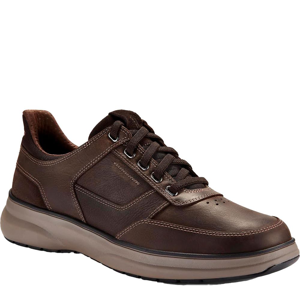 Clarks Premium Men's Mullan Easy, Dark Brown Lea, 8 UK
