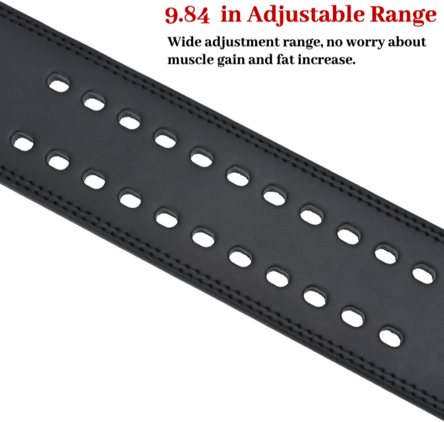 Professional Lever Belt for Weightlifting & Powerlifting - 11mm Thick Leather Lifting Belt with Auto Lever Buckle for Men & Women, Ideal for Deadlifts, Squats - Image 8