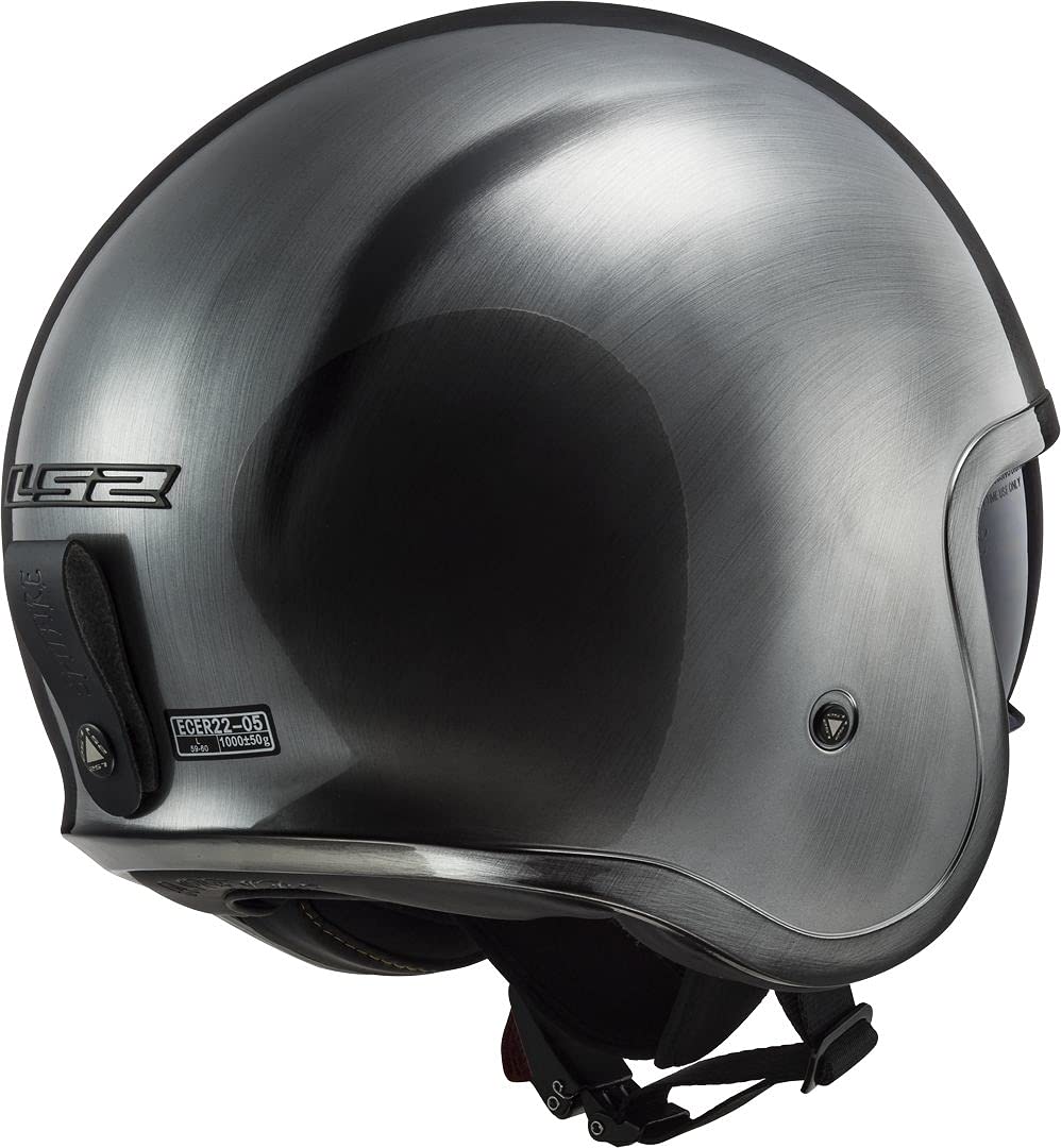 LS2, Casque Moto Jet SPITFIRE Jeans Titanium, L
