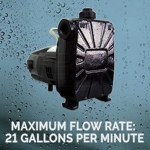 Miniatura 7 de Barnes 134678 Modelo BT50 Bomba de Transferencia, 1/2 CV, 120V, 1 Fase, 3/4" GHT Descarga Vertical, 120' Cabezal, Manual