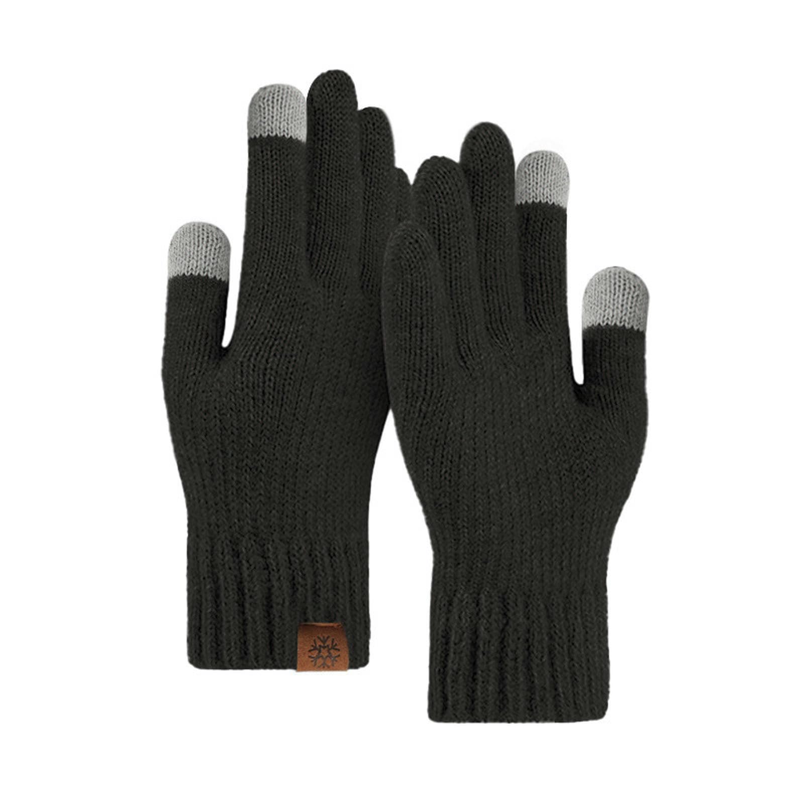 Guantes de invierno para hombre pantalla táctil gruesos contra las manos frías en exteriores