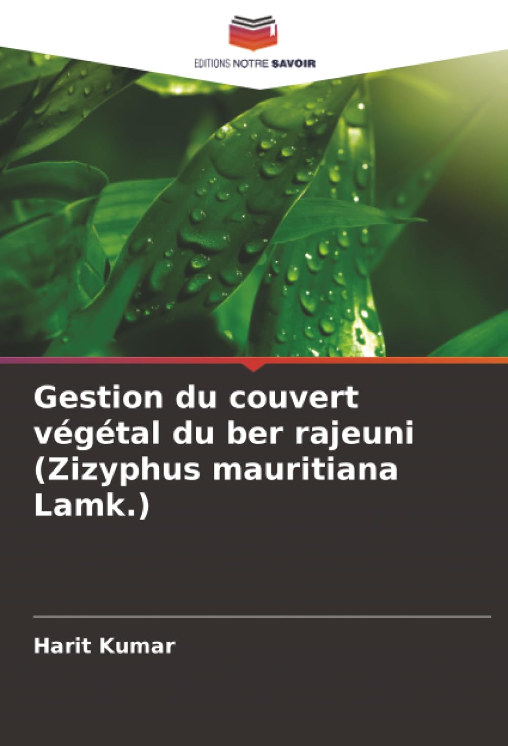 Gestion du couvert végétal du ber rajeuni (Zizyphus mauritiana Lamk.)