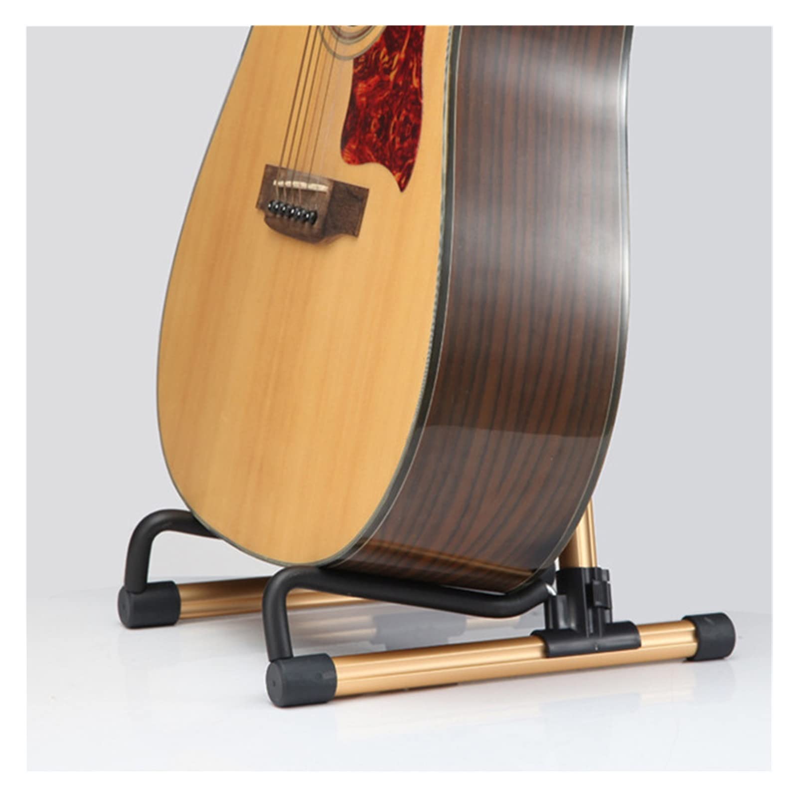 LUGEMA Stojak na gitarę, składany, rama A, kompatybilna z gitarą akustyczną, antypoślizgowa, podstawa, ukulele, stojak podłogowy, narzędzie, Jeden rozmiar, Agat