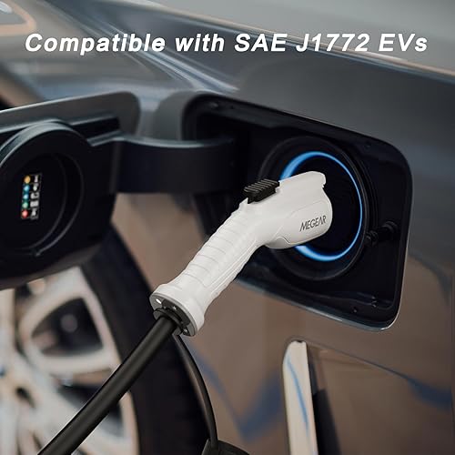 Miniatura 3 de Nivel 1 Cargador EV 16 Amp 25FT Cable Cargador eléctrico portátil para J1772 EVs con enchufe NEMA 5-15