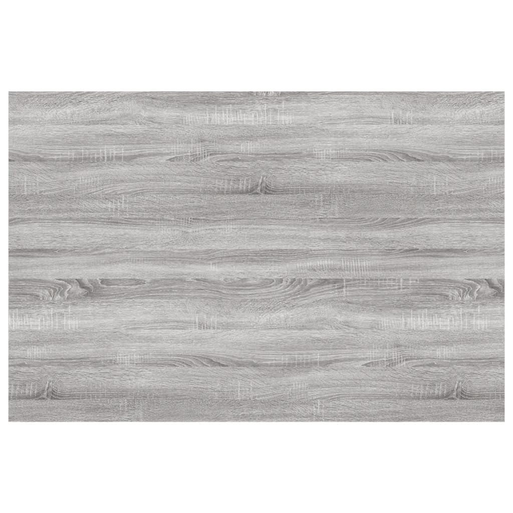 Générique Wandregal, 4 Stück, Sonoma, grau, 60 x 40 x 1,5 cm, Holz, schwimmend, für Wohnzimmer, Büro, Schlafzimmer, Aufbewahrung von Büchern, Fotos, CDs