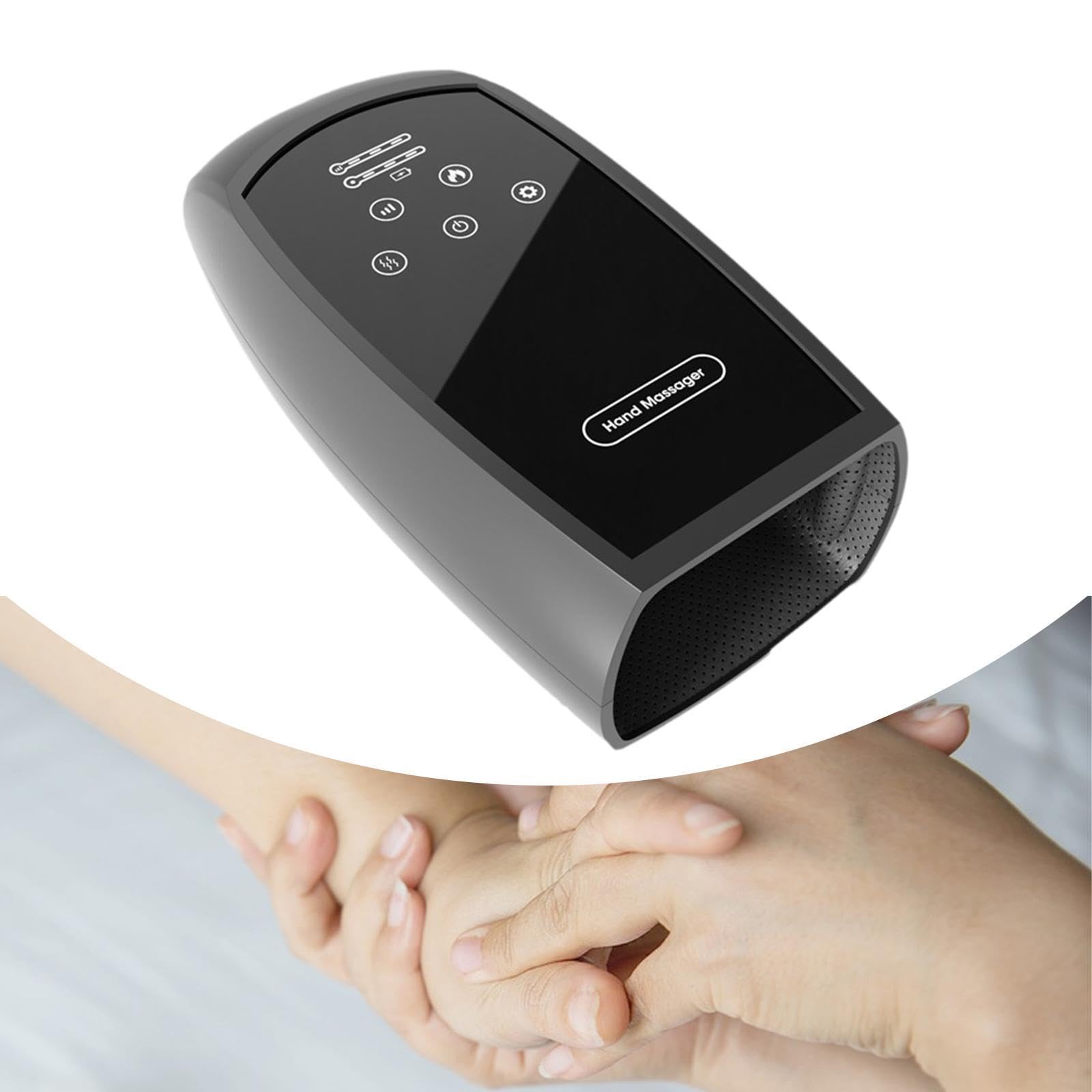 Handmassagegerät Kabelloser Handmassager mit Luftdrucktechnologie Wärmefunktion Massage der Handflächen Und Finger Sowie Benutzerfreundlicher