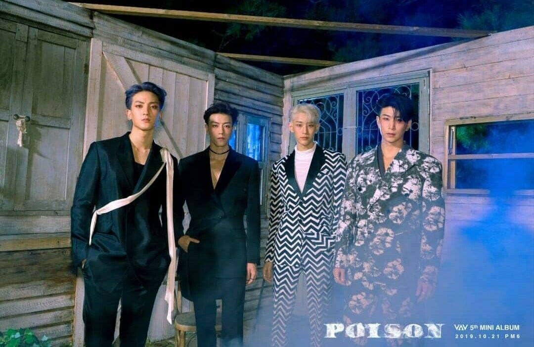 VAV 'Poison' 5th Mini Album CD+Folding Poster/On+88p PhotoBook+1p PhotoCard+Message PhotoCard SET+Tracking Kpop Sealed