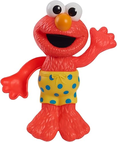 Sesame Street Swim and Splash Elmo Wind Up - Juguete de baño y piscina de 7 pulgadas, juguetes para niños de 2 años en adelante Just Play