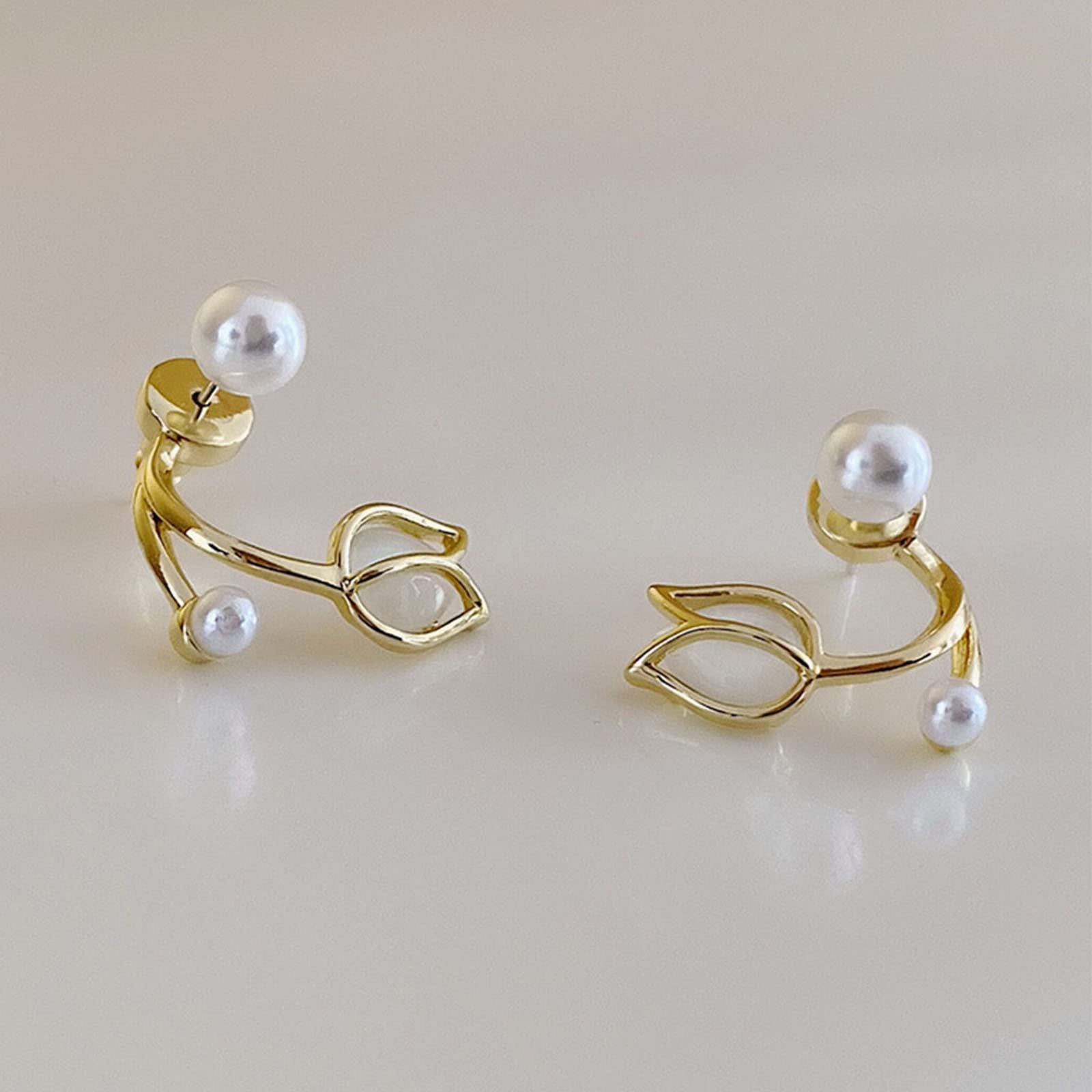 Boucles D'oreilles Cerceaux Bohème Perles Vertes – Pour Mariage, événement Mode
