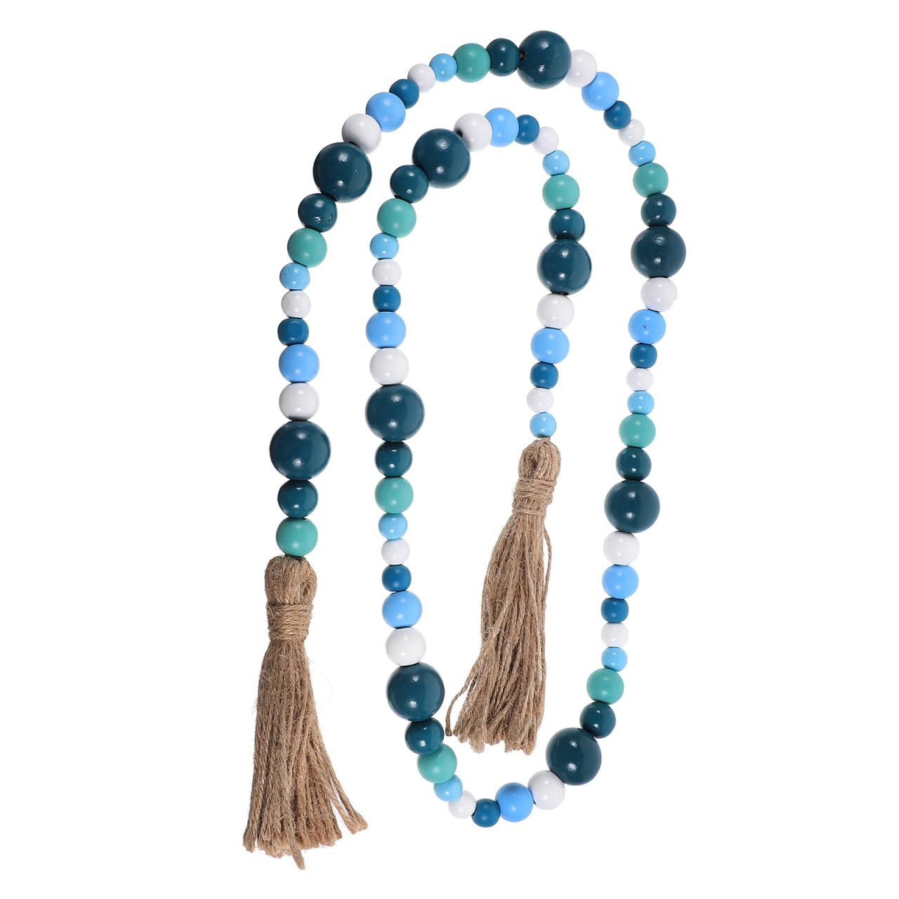 Perles bois bleu déco bord de mer pour une table estivale