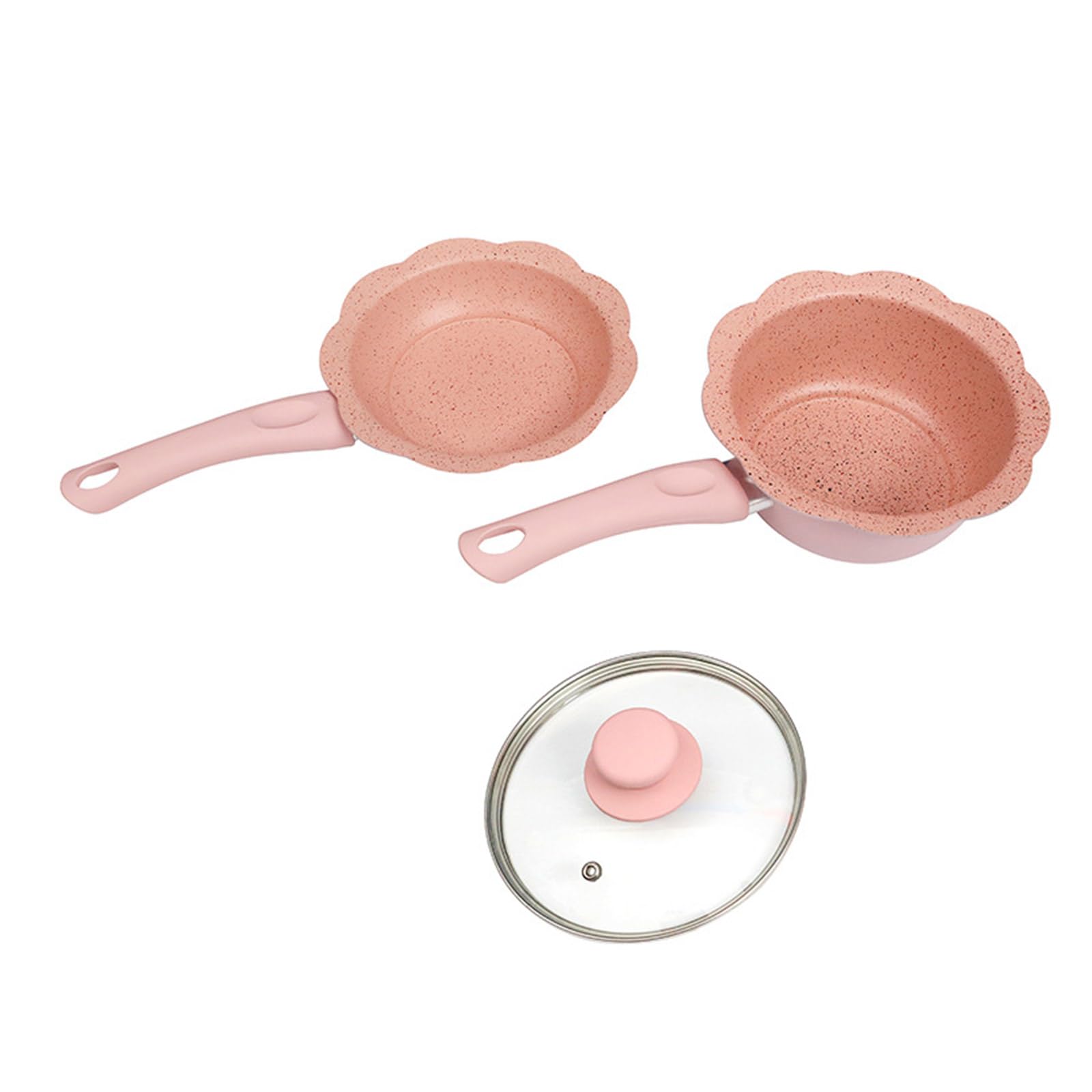 Xinsheinelry Space Saving Cook Pots for Milk Soup Multifunctional Cookware with Cover Nonstick Eggs Frying Pans Stewpan Saucepan Omelettes Pans