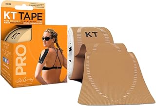 KT Tape Sports Tape, Elastic, Pro, Precut Strips, Stealth Beige 20 Strips