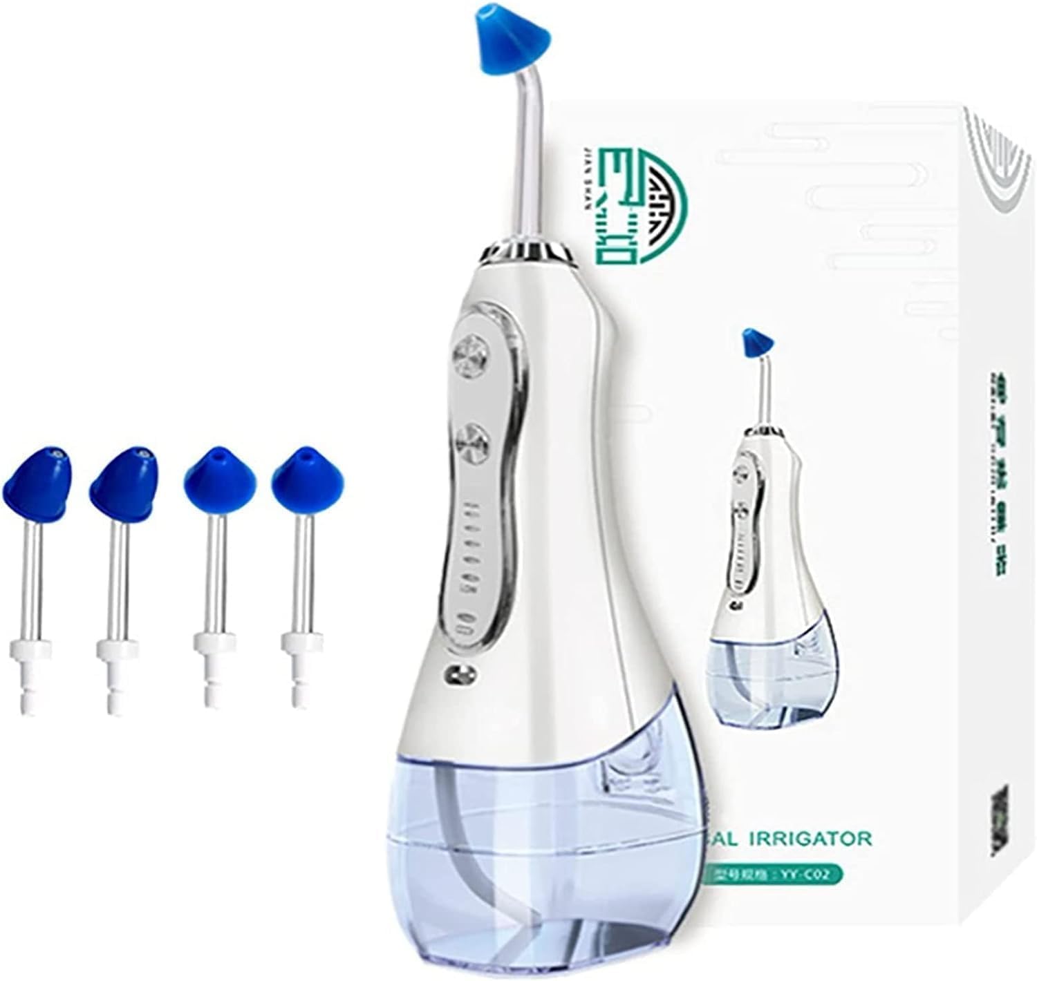 Lavado Nasal, máquina de Enjuague Nasal de 300 ml, Sistema de irrigación Nasal y sinusal Hydro Pulse con 5 Modos y Carga USB
