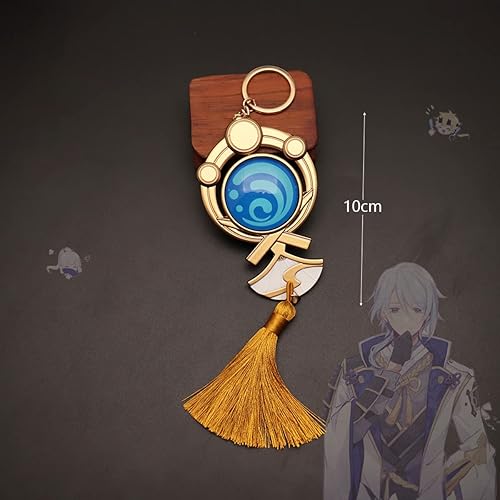 Vista 5 de Genshin Impact Vision Llavero Aleación Llavero Kamisato Ayato Vision Llavero, Bule