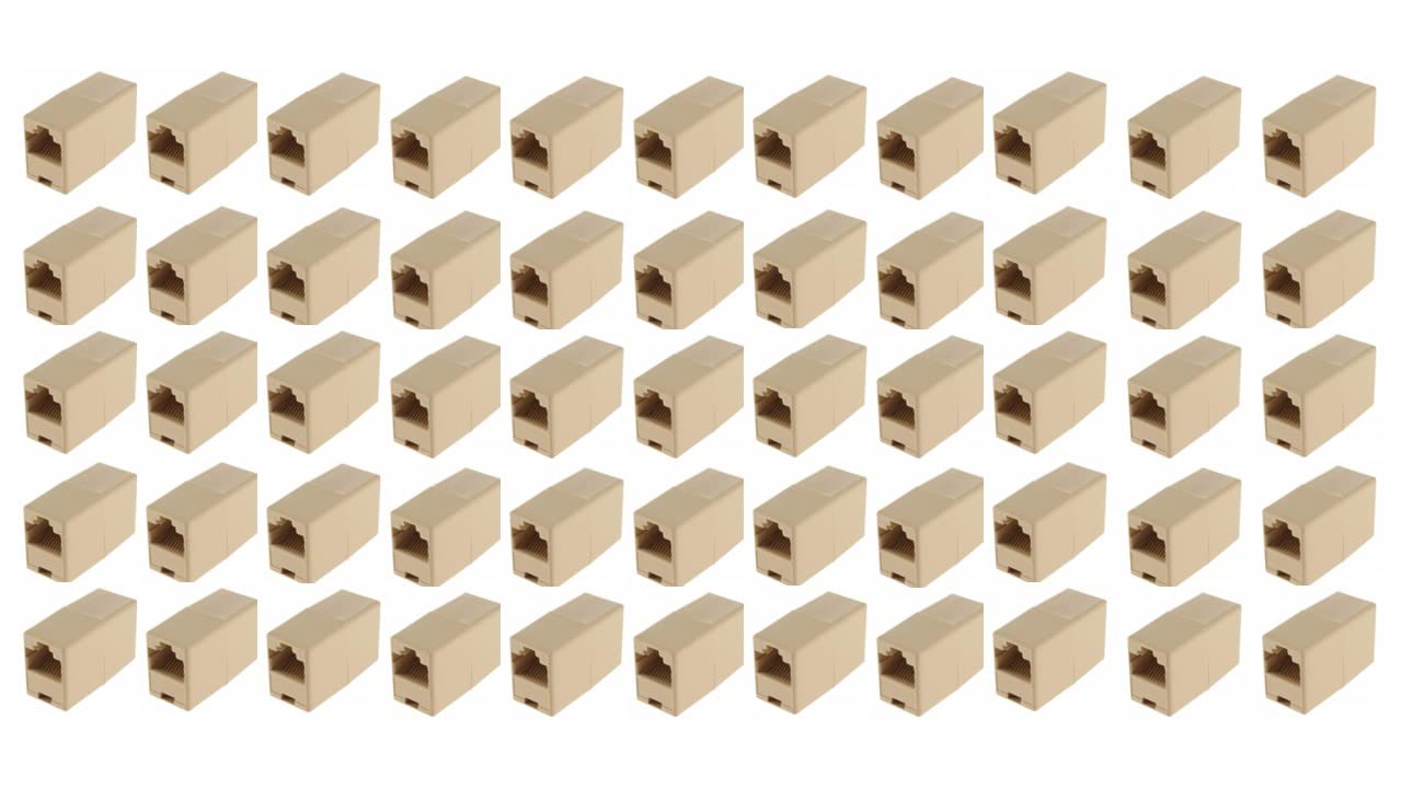 WETEK Rj45 8P8C Cat5, Cat5E, Cat6 Female to Female LAN Network Cable Coupler, Adapter, Connector, LAN Connector Wire Connector for Server, Router, Modem (Pack of 50 Pcs) (B09LR8KKVS) Amazon Price History, Amazon Price Tracker