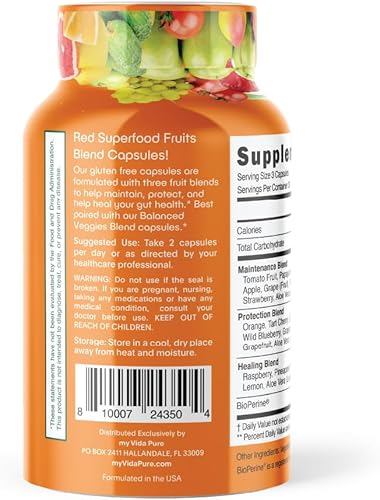 Miniatura 3 de MYVIDAPURE Mezclas de frutas equilibradas - Alimentos naturales integrales - Superalimentos! - Sin OMG - Apto para veganos