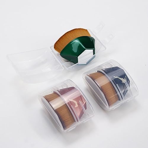 Miniatura 4 de Brocha de base de maquillaje Kabuki de parte superior plana, herramienta de brocha de maquillaje suave de alta calidad, perfecta para cosméticos