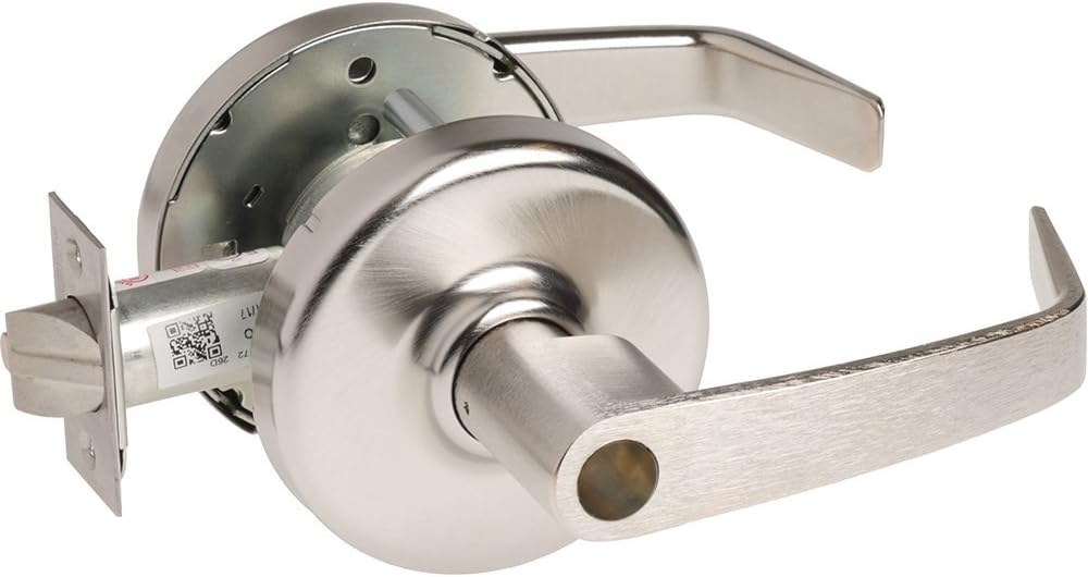 Corbin Russwin CL3300 Series Grade 1 Satin Chromium Plated Extra Heavy Duty Storeroom/Closet Single Cylindrical Lever Lock, 1-3/4" to 2" Door Thickness (Pack of 1)