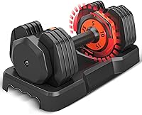 Vista 1 de Adjustable Dumbbells,Adjustable Dumbbell Set, 5 in 1 Free Weight Dumbbell,Fast Adjust Weight with Anti-Slip Handle and Tray for Full Body Workout
