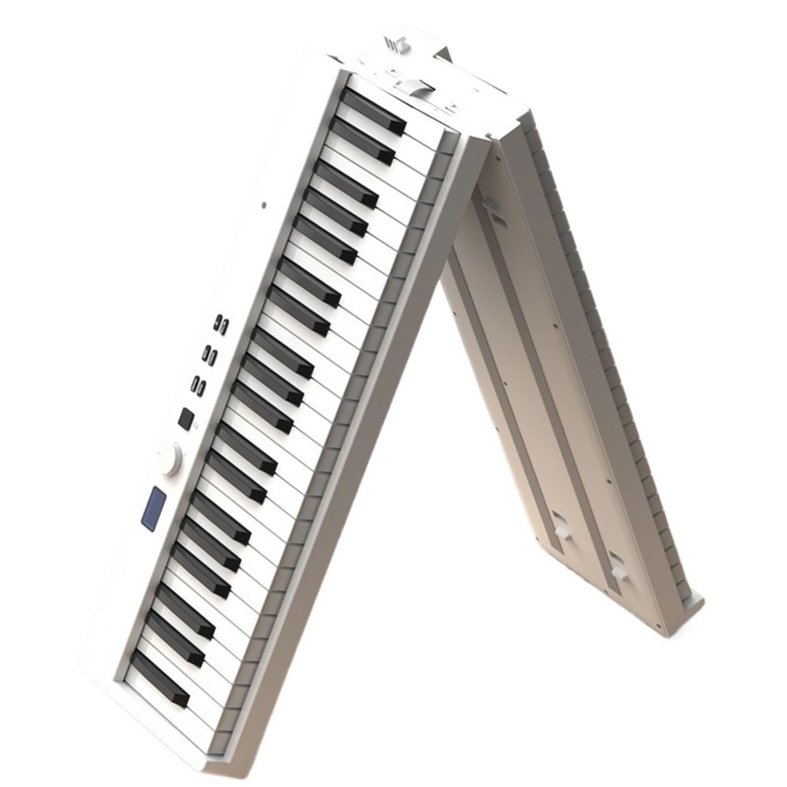 Tastiera Digitale Per Principianti Pianoforte Elettronico Pieghevole Portatile A 88 Tasti Pianoforte Elettronico Professionale Per La Casa Strumento Musicale(White)