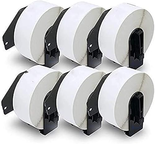 YJYGR Compatible con etiquetas de repuesto de dirección estándar DK-11201 (1.142 in x 3.543 in), compatible con impresoras de etiquetas QL, (6