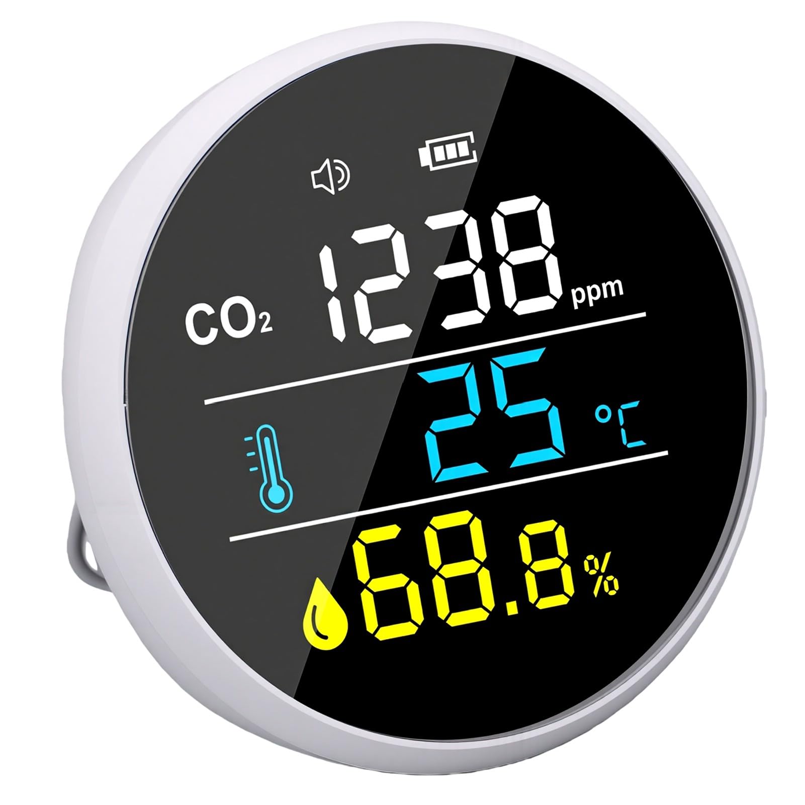 Annadue Monitor de Calidad del Aire para Pared, Detector de CO2 con