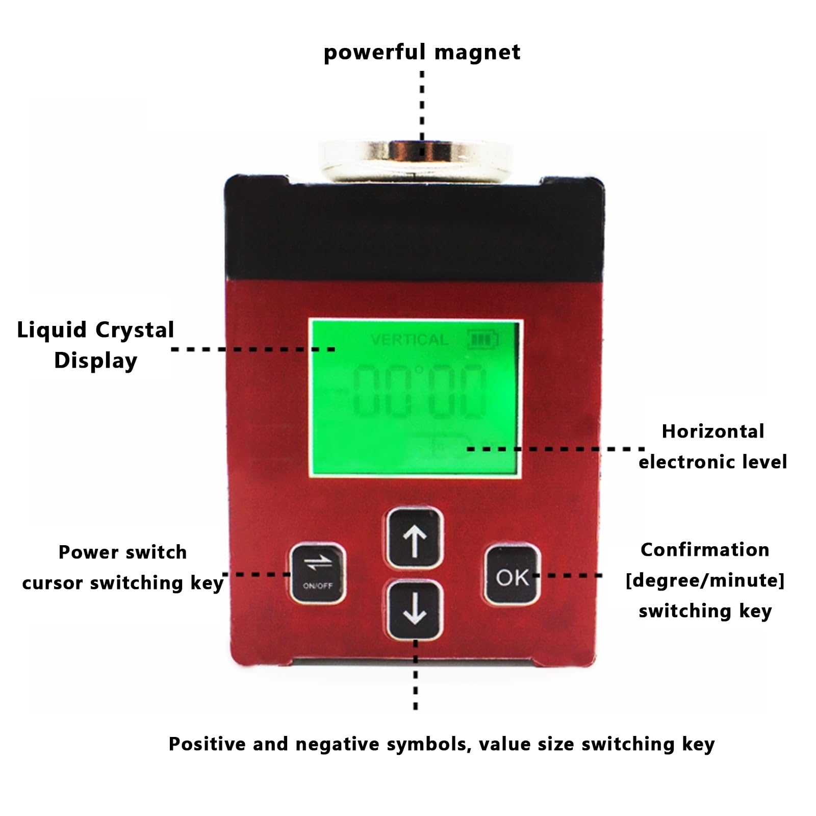 Allineamento Delle Quattro Ruote Dell'auto Misuratore Di Livello Digitale Elettronico Posizionatore Di Bilanciamento Strumento Di Regolazione Della Campanatura Strumento Di Posizionamento A Magnete