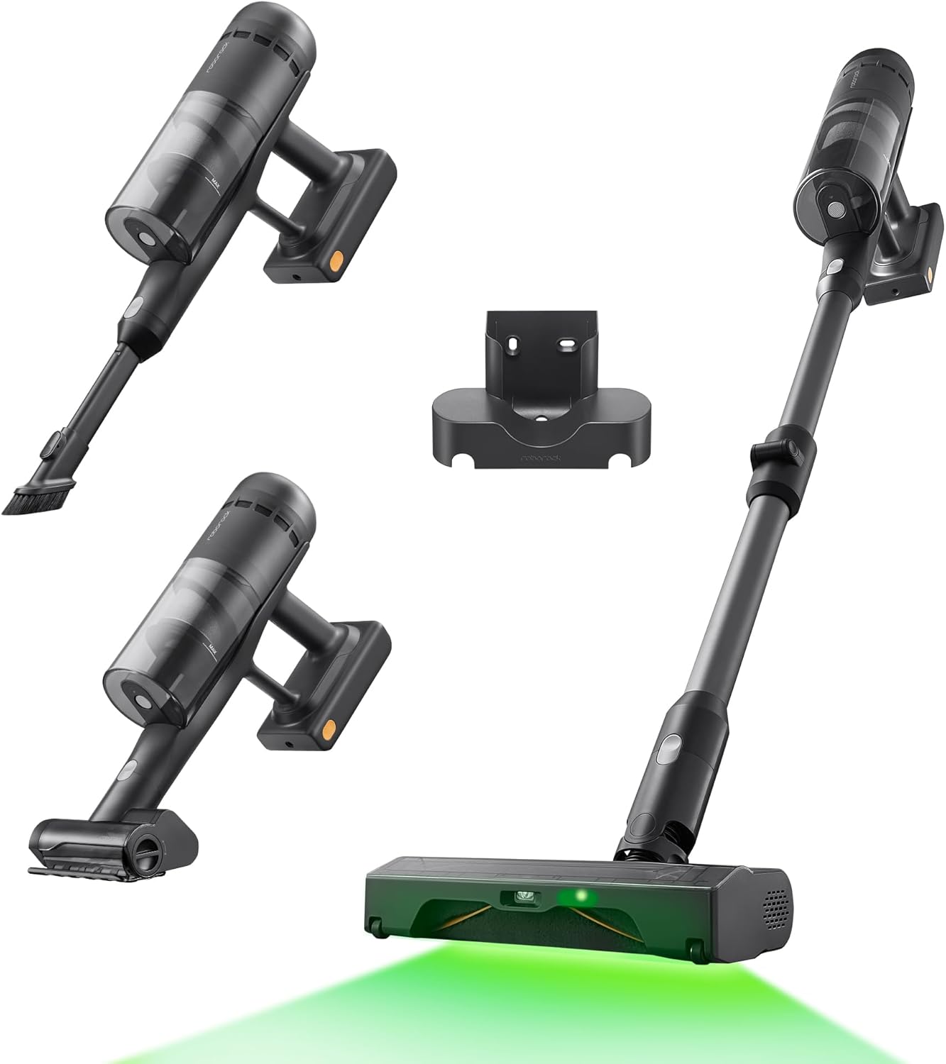 roborock H60 Aspirador Ultra Inalámbrico, Succión 210AW, Autonomía 90 min, Tubo Flexible 90°, Detección de Polvo LED, Cepillo Antienredos para Alfombras, Suelos y Pelos de Mascotas