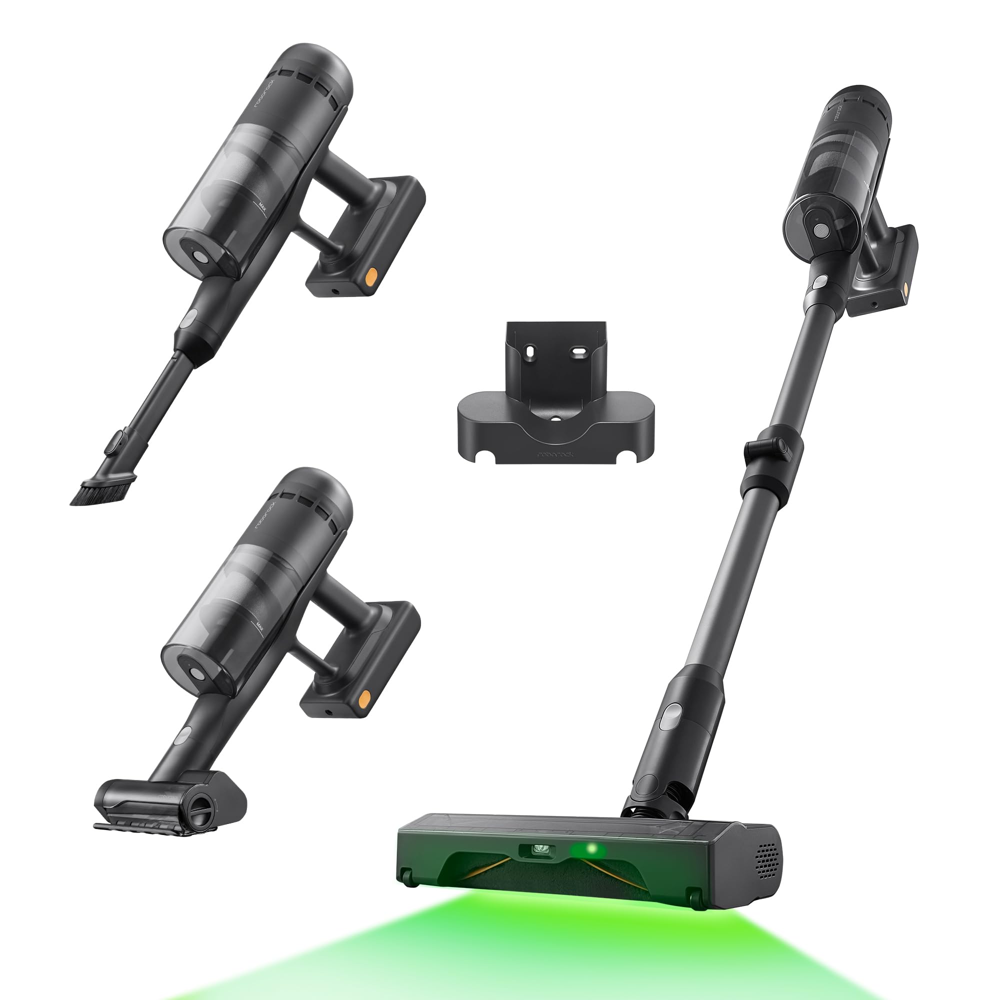 roborock H60 Ultra Aspirapolvere Senza Fili, 210AW, 90 min Autonomia, Tubo Flessibile 90°, Rilevamento Polvere LED, Spazzola Anti-Grovigli per Tappeti, Pavimenti e Peli di Animali