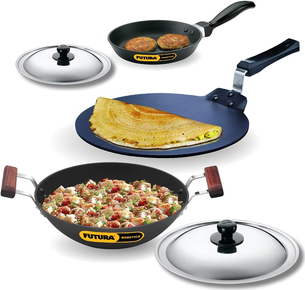 Hawkins Futura Non-Stick Cookware Set, 5 Pieces