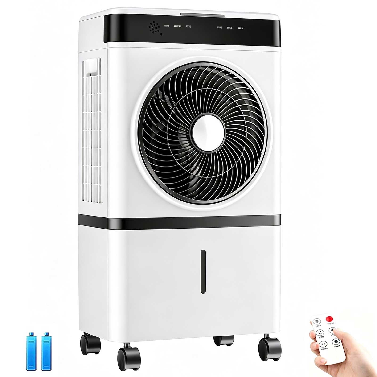 Evaporative Air Cooler Portable, 40W Remote Control Swamp Cooler