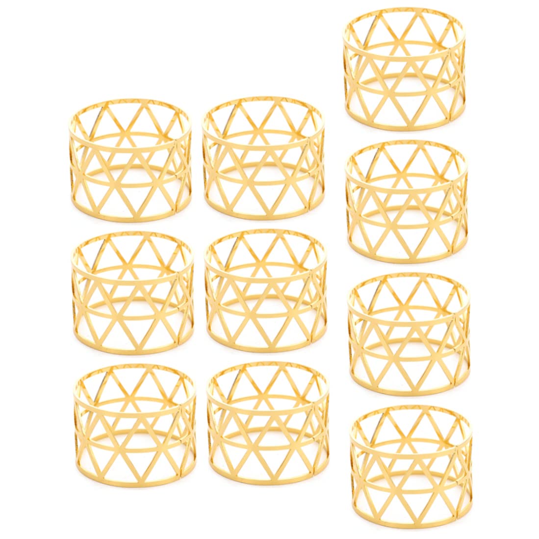 wedding napkin rings Alloy Napkin Rings Wedding Decoration Ring Table Decoration Accessories for Dinner Table Party Gold 10PCS