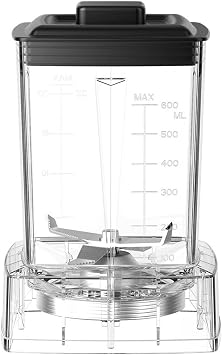 Blender jar, 20oz/600ml Dry Grains Grinding Container With Grinder Blades