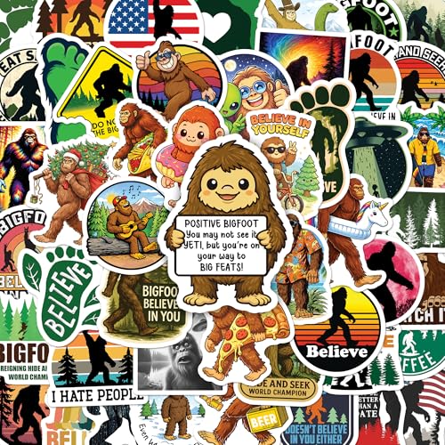 BEATRI Bigfoot Stickers 50Pcs Bigfoot Outdoor Nature...