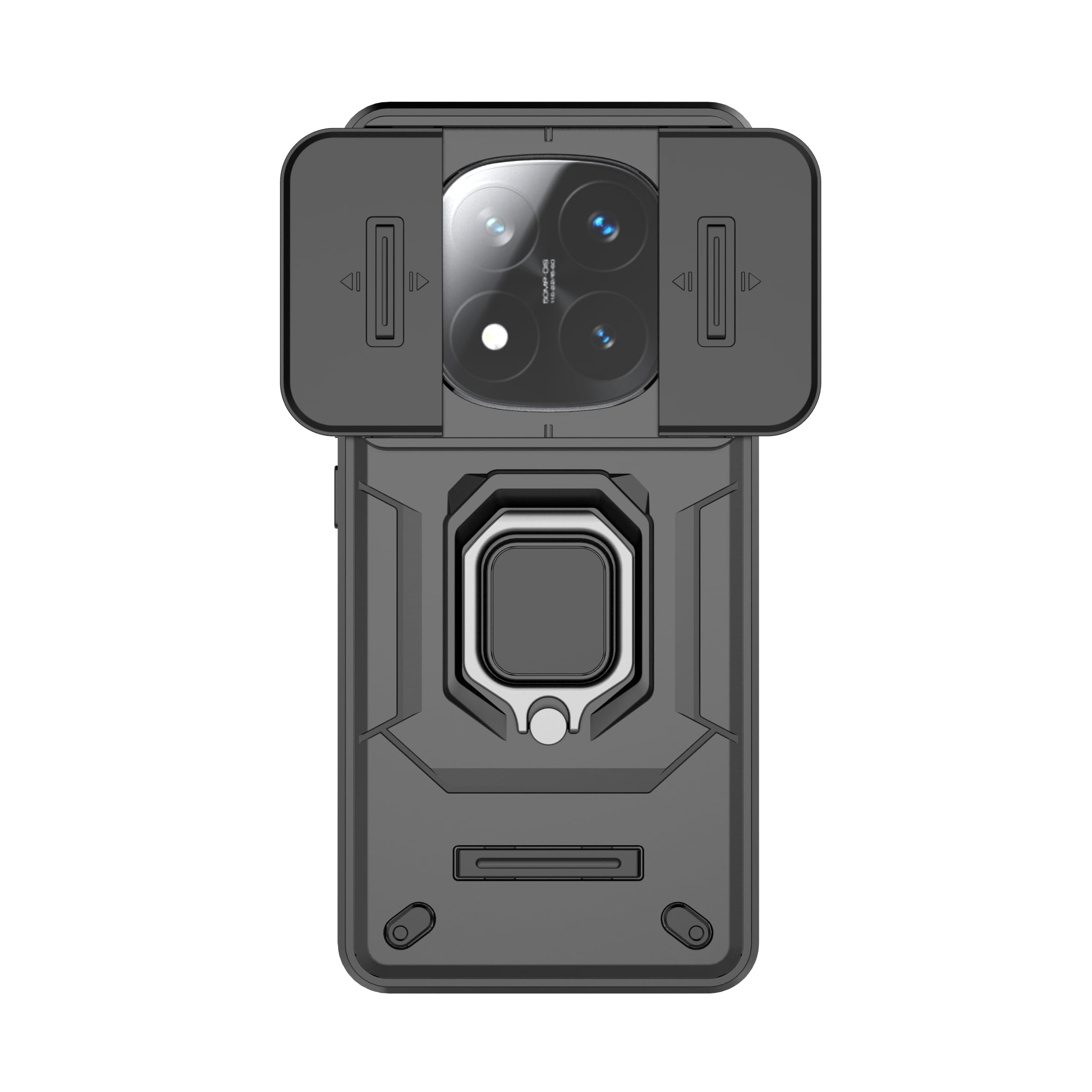 Coque pour Xiaomi Redmi Note 14 Pro 5G (pas pour 4G) Protection Silicone Anti-Rayure avec Cordon - Noir - Téléphonie