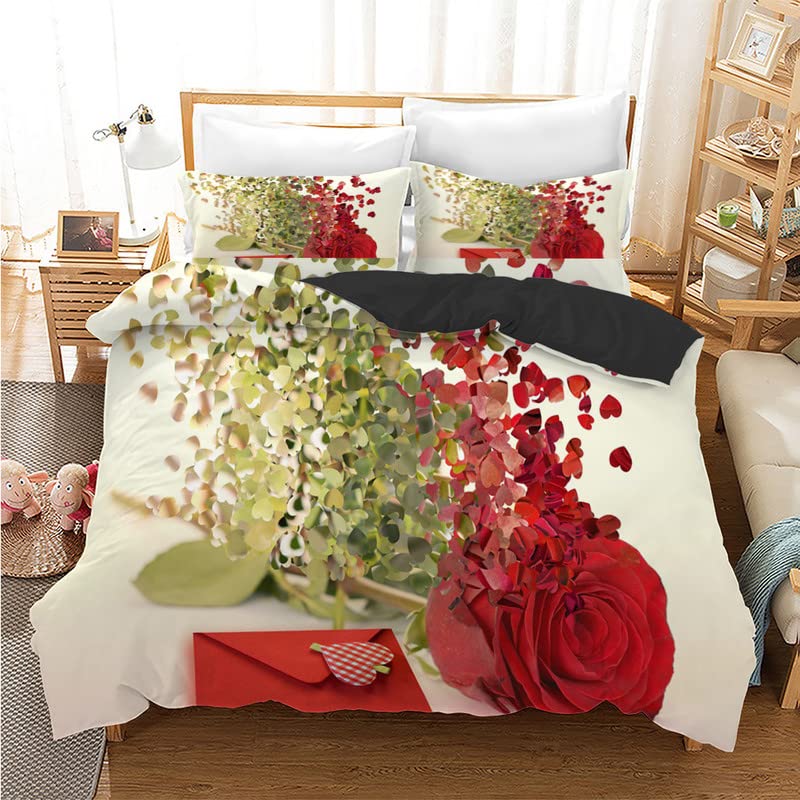 Parure de lit 240 x 260 rose et blanche pour une chambre parentale cosy