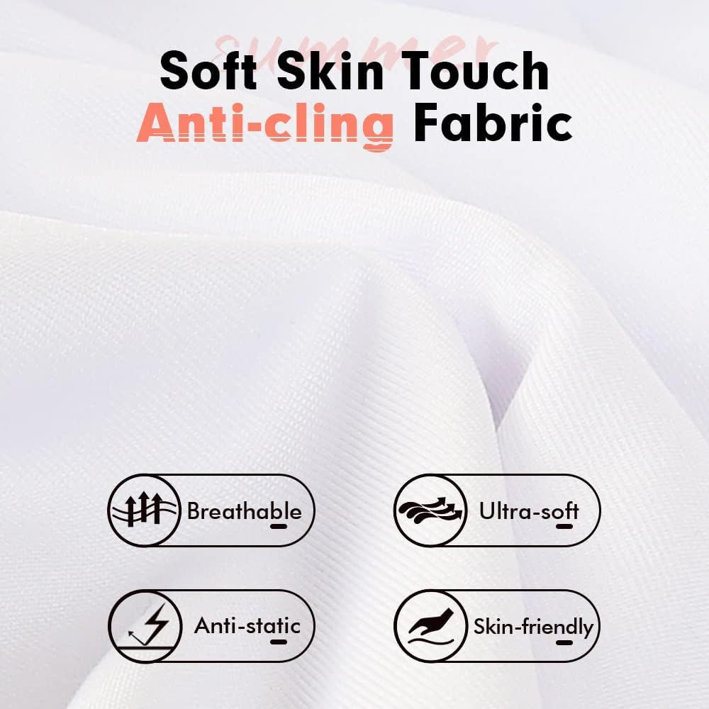 MANCYFIT Half Slips for Women Underskirt Dress Extender Lace Trim Knee Length Midi Skirt - Image 2