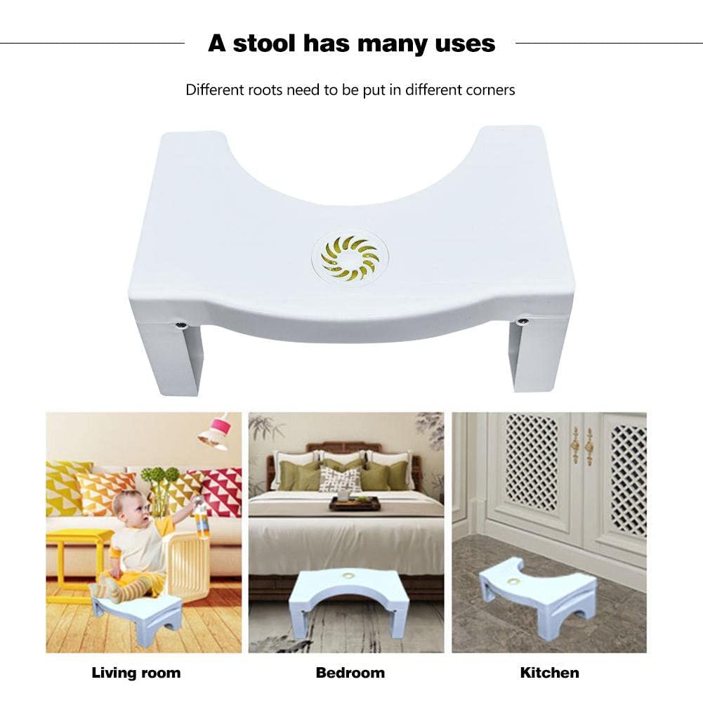 Dadhichi Zone 1 pcs Foldable Non Slip Toilet Step Stool for Bathroom with Comfortable Foot Rest Scientific Angle Design for Better Posture and Easy Squatting Support 3
