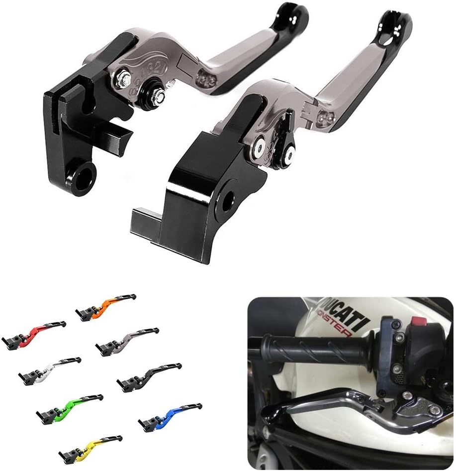 For Hyosung GT250R 2013-2016 Motorcycle Accessories CNC aluminum Adjustable Foldable brake Clutch Levers(Titanium)