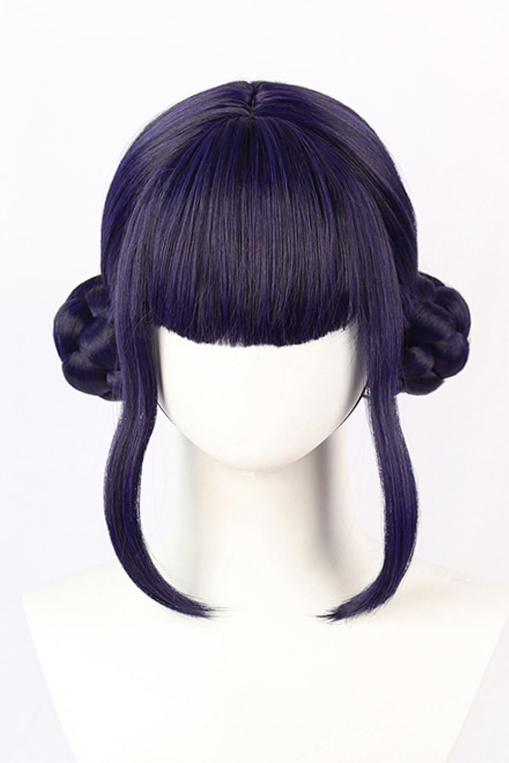 Costume da cacciatore di demoni Rumi Cosplay Parrucca Anime Zoey Mira Parrucche per capelli lunghi e lisci accessori per donne (nero/viola – Zoey)