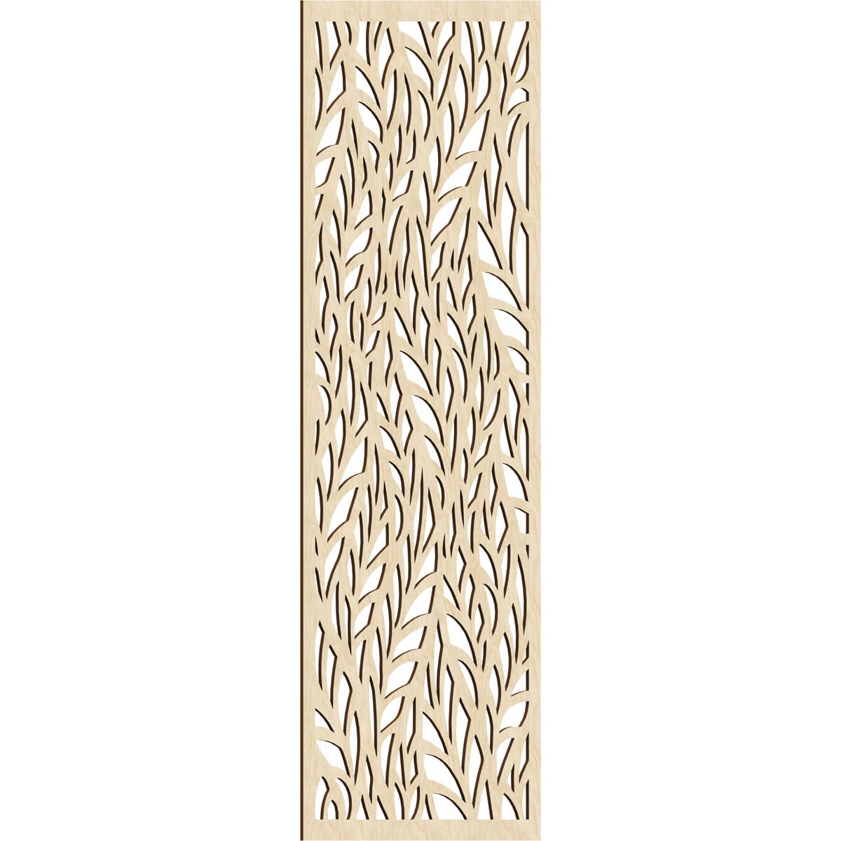 Ortonville Decorative Pierced Fretwork Wood Wall Panels, 29 3/8"W x 74 3/8"H x 1/4"T, Birch