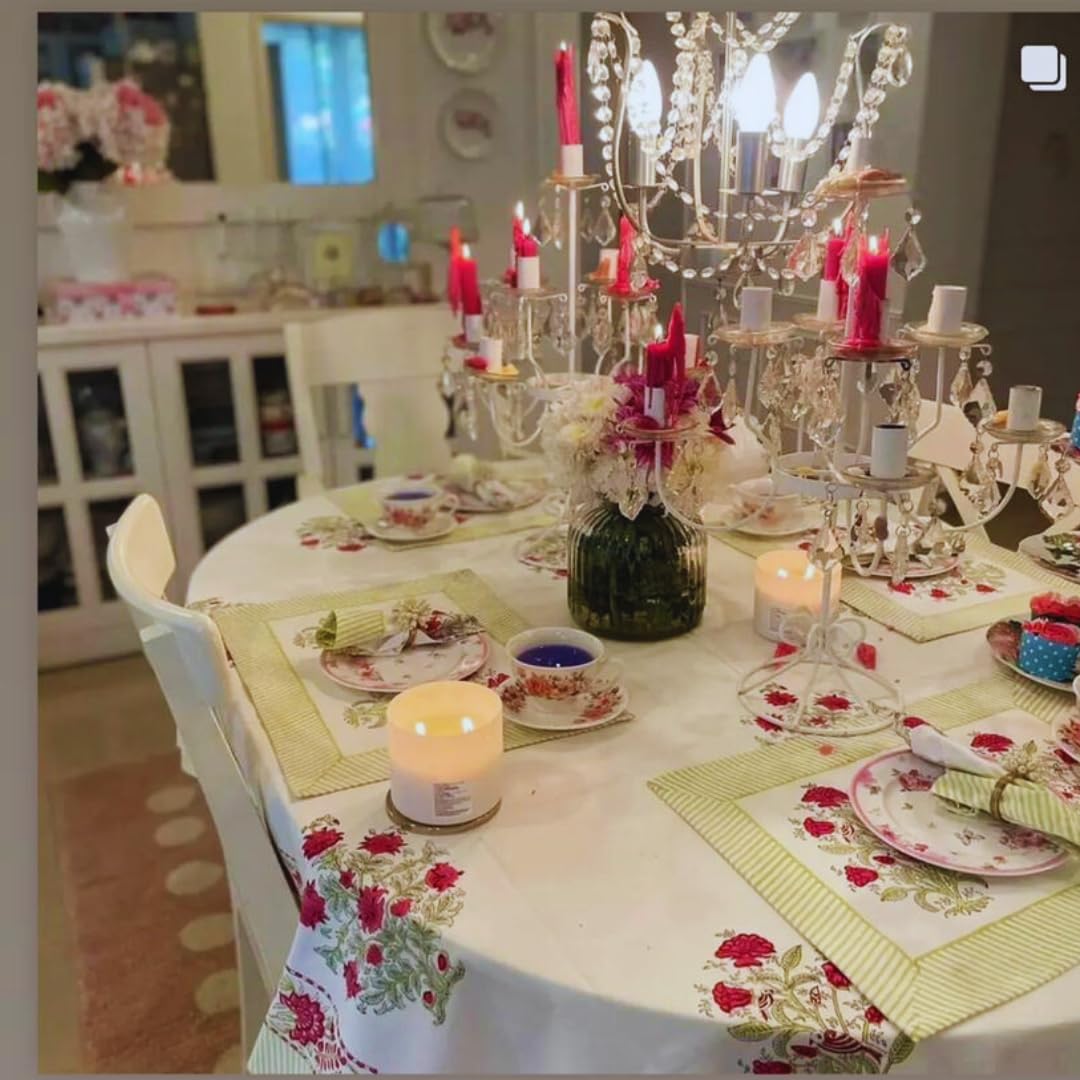 Handblock Print Handloom Table Cover