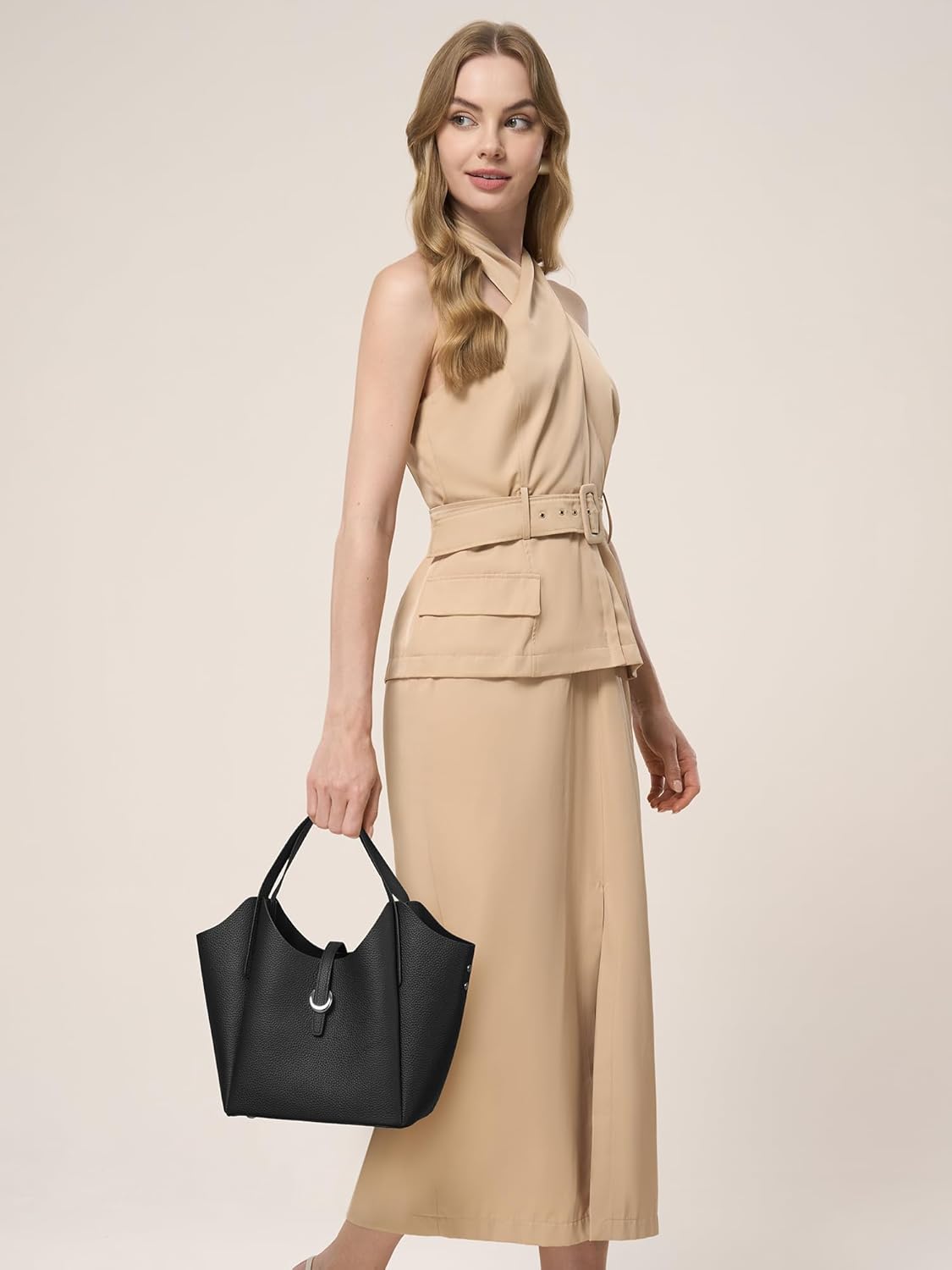 CHUNLI Designer Genuine Leather Purses - Elegant Satchel Tote Bags for Women - Crossbody Handbags with Adjustable Strap - Image 2