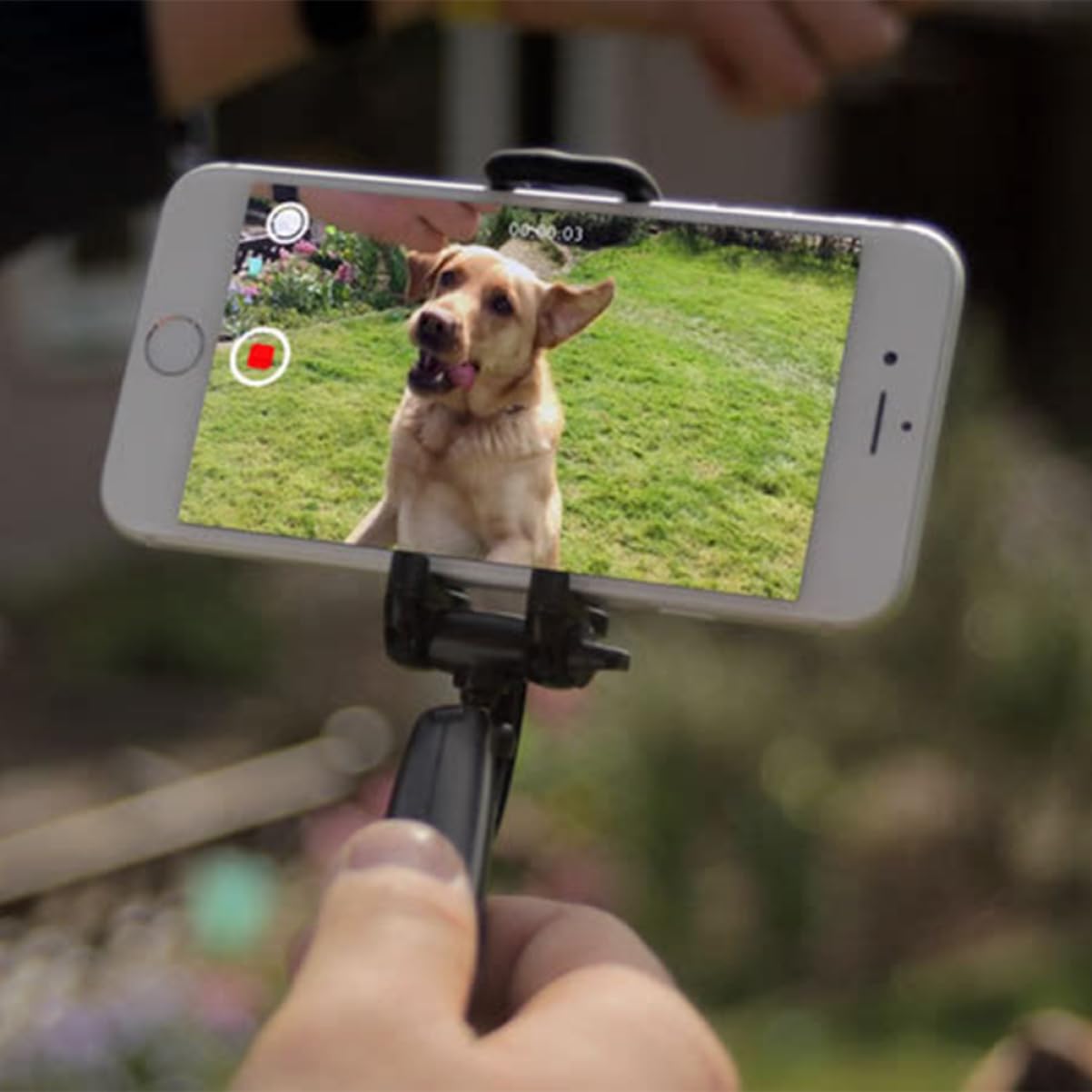 HOODANCOS Portable Phone Bracket for Outdoor Photography Handheld Stabilizer for Picture Taking Phone Tripod Support for Friends Durable and Convenient Black Design