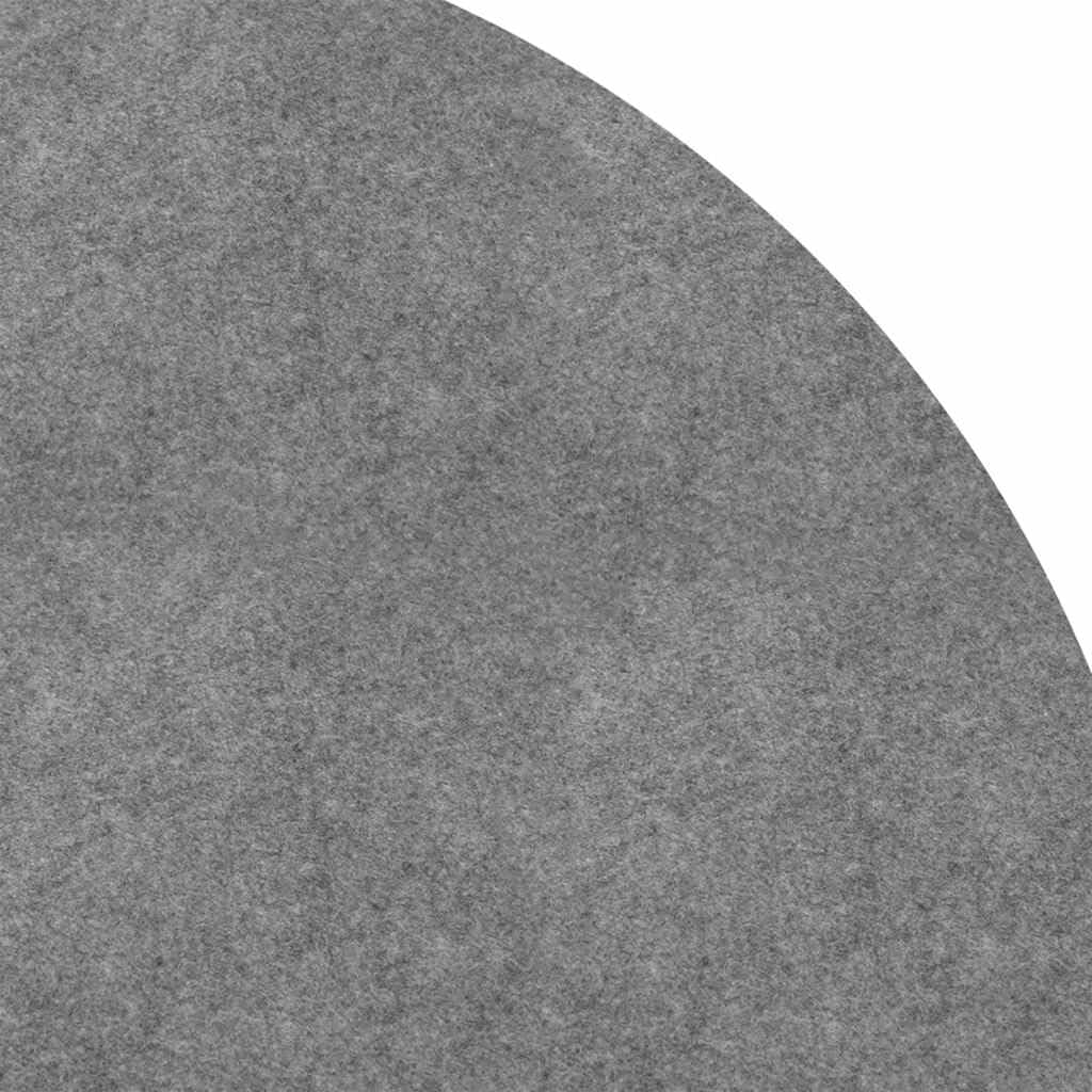 Ściereczka podłogowa do basenu, jasnoszara z poliestru, geowłóknina, Ø 500 cm, okrągła, 4-częściowa jako plandeka pod basen z ochroną podłoża, ochroną przed zamarzaniem, liśćmi i parowaniem
