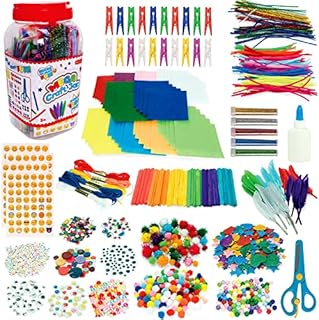 Milly & Ted Jumbo Kids Craft Set - Kids Craft Kits with Over 1,200 Crafting Pieces - Arts and Crafts for Kids