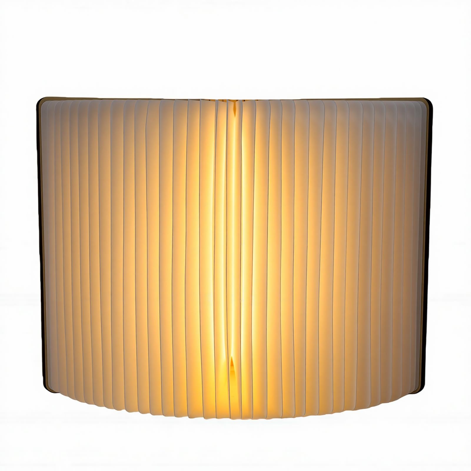 Fockety Lampada da lettura a LED pieghevole, ricaricabile tramite USB | Legno, luce calda 3000K-3500K, chiusura magnetica, batteria 2,5 W 1200 mAh, ricarica tramite USB Type-C, compatta per i