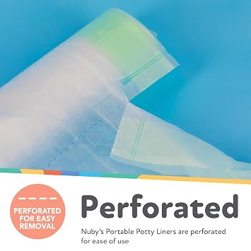 Nuby Potty Replacement Liners | 40 Hygienic Disposable Liners