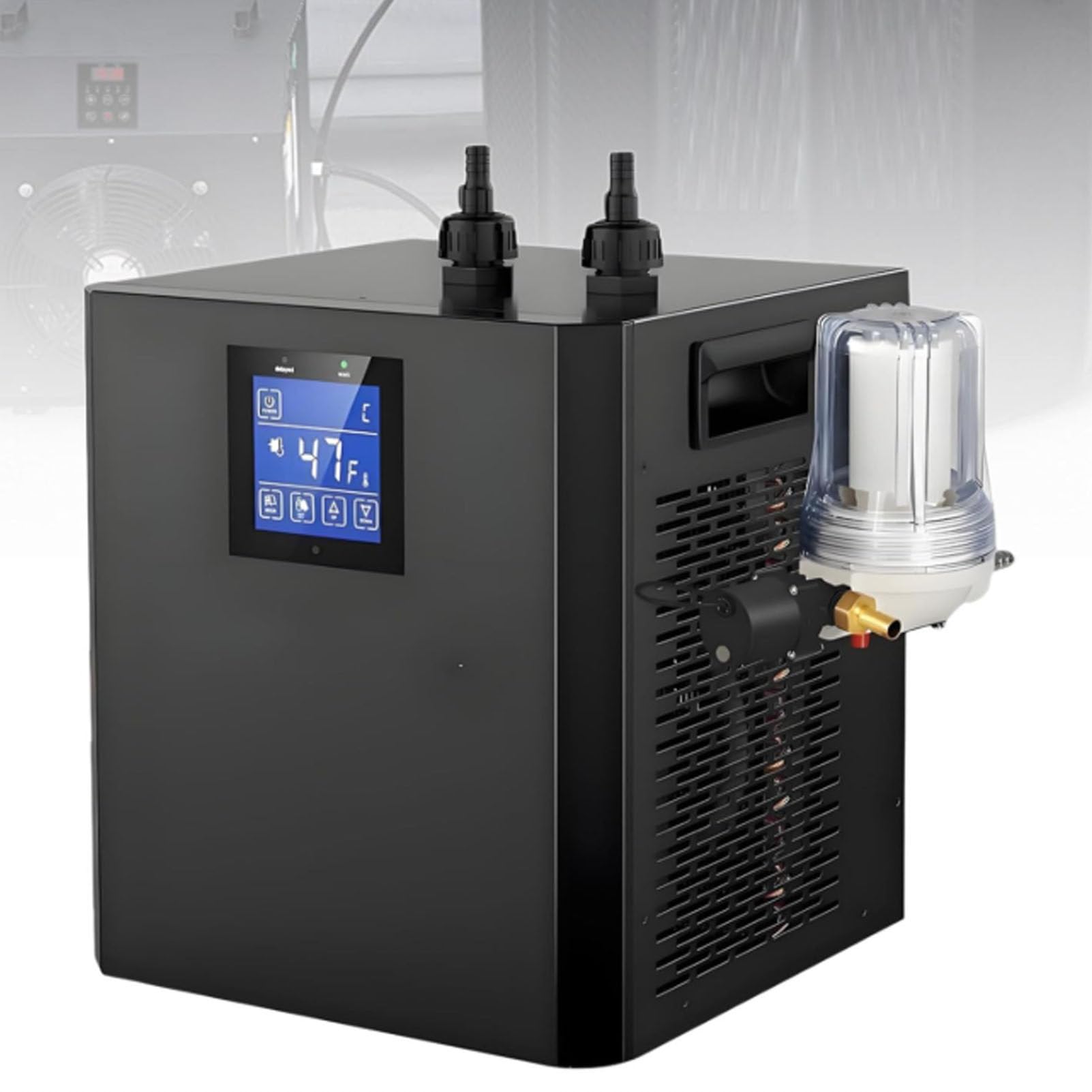Refroidisseur d'eau de bain de glace pour baignoire plongeante froide avec pompe de filtre externe, affichage LED, récupération domestique et professionnelle