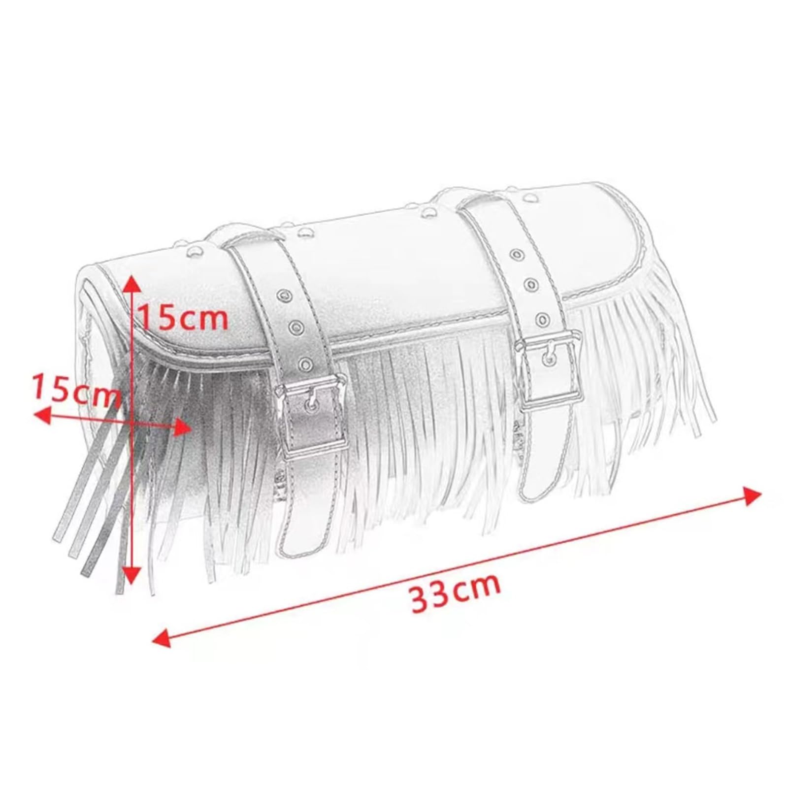 Borsa multifunzionale Per Touring Per Outdoor Moto Universale Retro Nappa 7L Borsa Laterale Impermeabile Da Coda Per Fascia